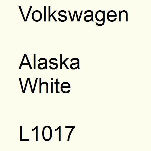 Volkswagen, Alaska White, L1017.